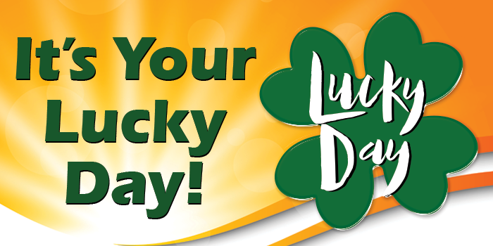 It's Your Lucky Day [image of four-leaf clover]