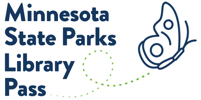 Minnesota State Parks Library Pass with graphic of a butterfly