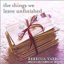 Book cover of "the things we leave unfinished"