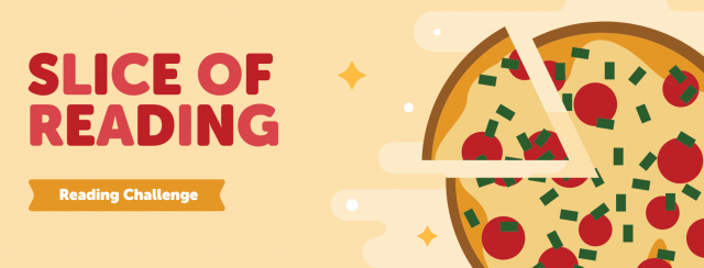 Slice of Reading: Reading Challenge (image of pizza) 