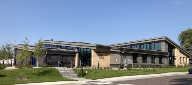 Howard Lake Public Library building - image of outside building