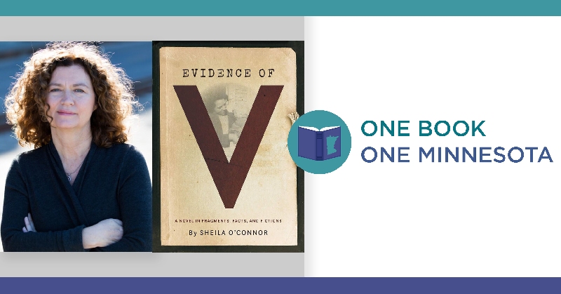 One Book One Minnesota: "The Evidence of V" with book cover image