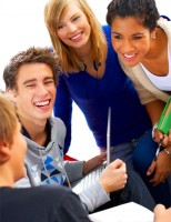 smiling teens smiling teens