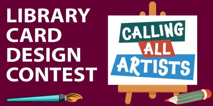 Calling All Artists: Library Card Design Contest [image of easel]