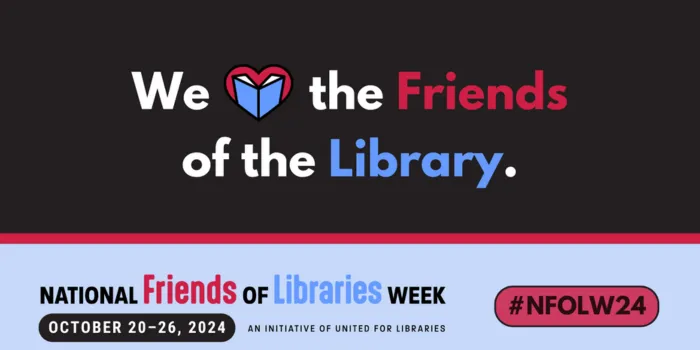 We (heart) the Friends of the Library.