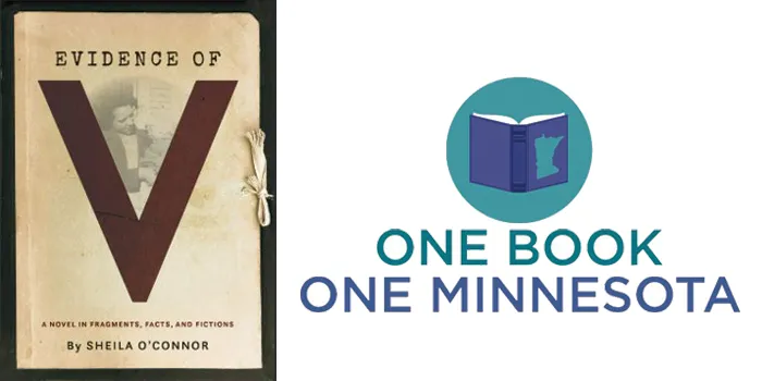One Book One Minnesota - "Evidence of V" book cover
