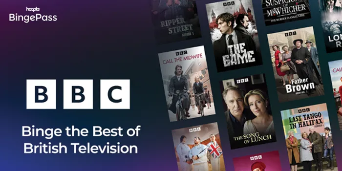 BBC  - Binge the Best of British Television [movie title covers]