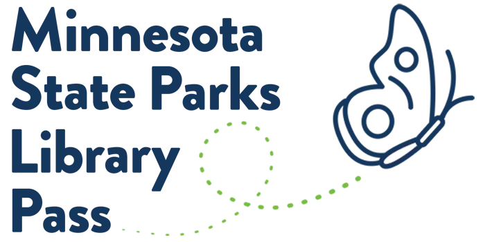 Minnesota State Parks Library Pass with graphic of a butterfly